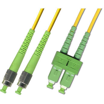 P-SM9-D3Y-SCA-FCA-xx Fiberworks AS  Patch SM DPX SC/APC-FC/APCR xx m 9/OS2 G.657.A2 2x &#248;2mm Yellow